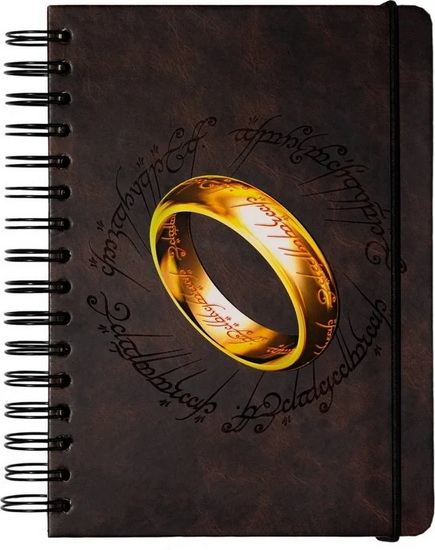 Cahier de notes spirale A5 Le seigneur des anneaux