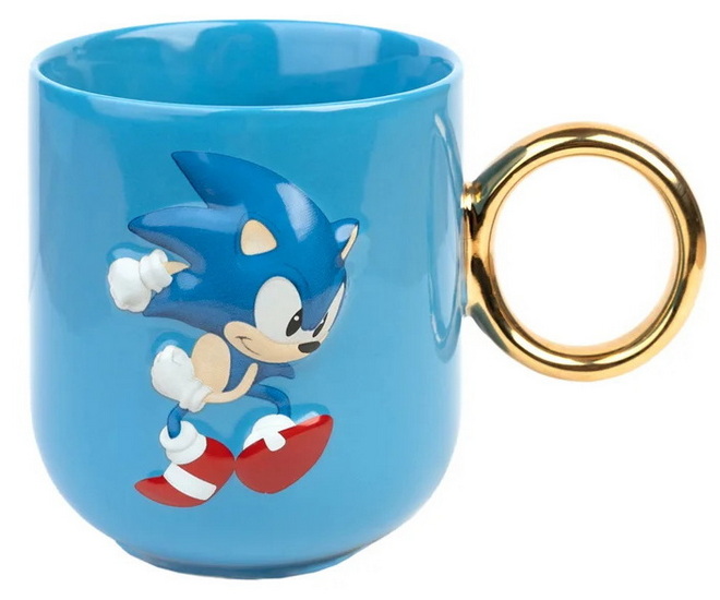 Tasse Sonic anse dorée