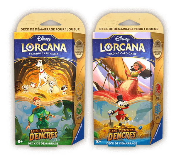 Vente ferme / Lorcana Les Terres d&#39;Encres Deck de démarrage 2AS Série 3