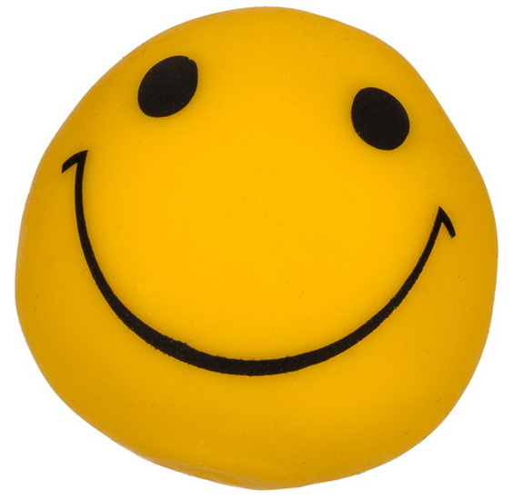 Balle anti-stress bonhomme sourire