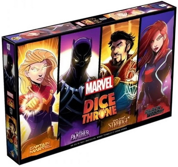 Marvel Dice Throne Black Widow vs Doctor Strange vs Captain Marvel vs Black Panther