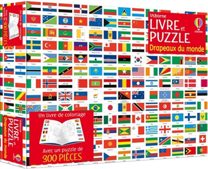 Les Drapeaux du monde : coffret livre et puzzle - SUE MEREDITH & AL