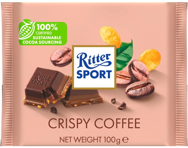 Chocolat au lait au café croustillant 100g