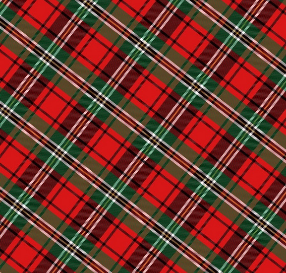 Rouleau tartan rouge