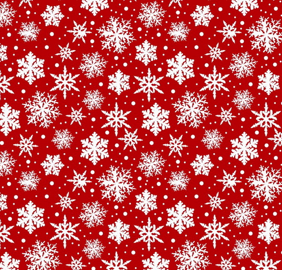 Rouleau flocons fond rouge