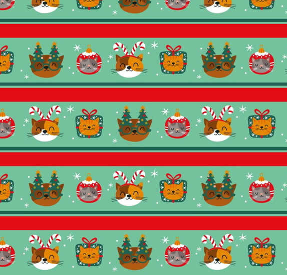 Rouleau ligné chats