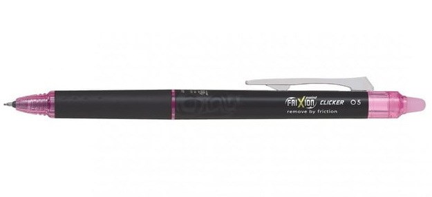 Stylo gel Frixion rétractable pointe synergie rose
