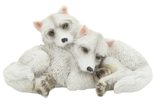 Figurine loups blancs