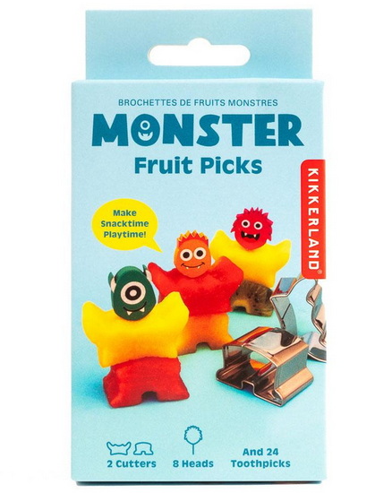 Ens. emporte-pièces monstres pour fruits