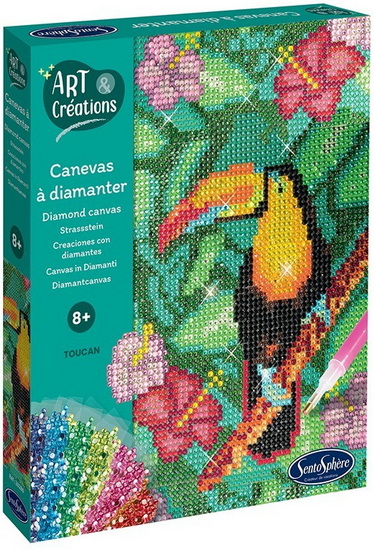 Canevas à diamanter Toucan
