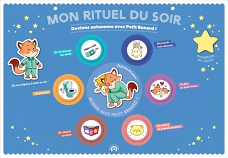 Mon rituel du soir : deviens autonome avec Petit Renard ! - SYLVIE CHOKRON - PAULINE AMELIN