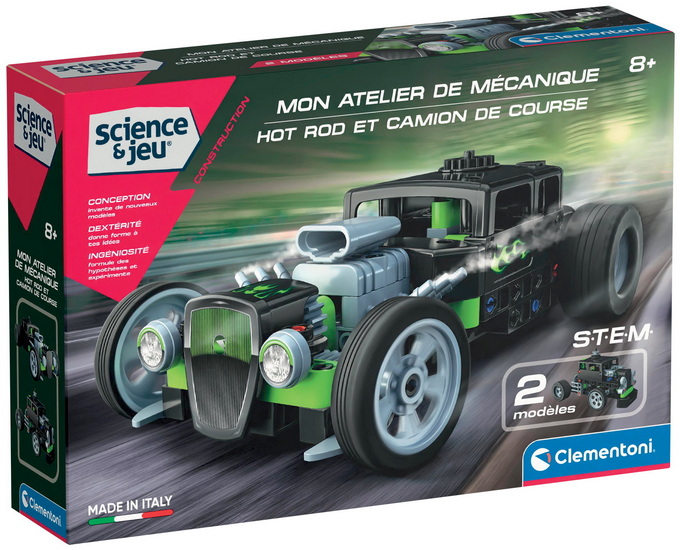 Science & jeu: hot rod et camion de course