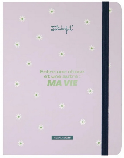 Agenda office 2025 1s/2p - Entre une chose et une autre: ma vie