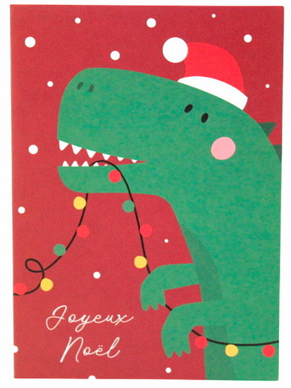 Dinosaure de Noël - Joyeux Noël