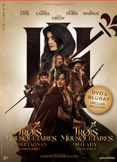 Les Trois Mousquetaires - D&#39;Artagnan-Milady (Blu-ray+DVD)  (Parts 1 & 2) - MARTIN BOURBOULON
