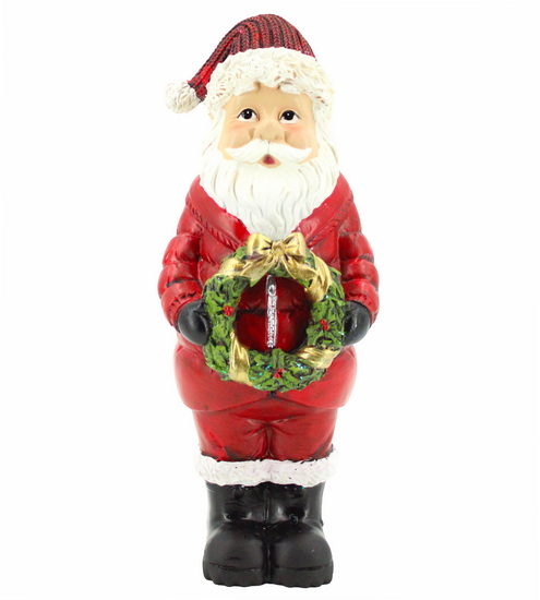 Figurine Père Noël avec couronne