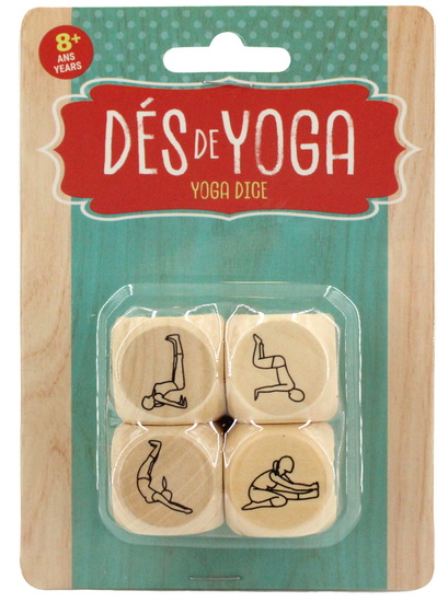 Ens. de 4 dés positions yoga