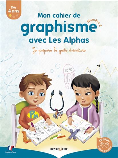 Mon cahier de graphisme avec les Alphas : je prépare le geste d'écriture #02 - ELLA COALMAN