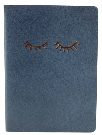 Grand cahier ligné marine yeux dorés 60p