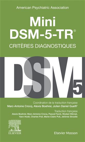 Mini DSM-5-TR : critères diagnostiques N. éd. - COLLECTIF