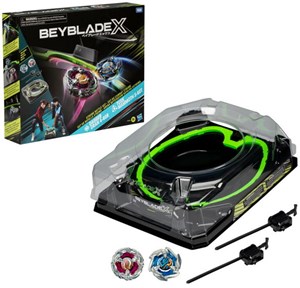 Stade Double Extreme Beyblade X Avec Beyblade BX-37 - Lanceur Inclus - Fonctionne Avec 3 Piles AA (non Fournies)