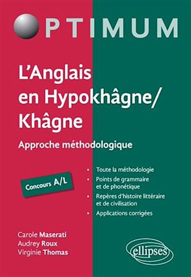 L'Anglais en Hypokhâgne/Khâgne Concours A/L - Approche méthodologique - DOUBLON DOUBLON - CAROLE MASERATI - THOM