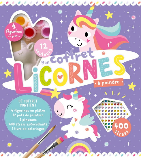 Mon coffret licornes à peindre Cof. - COLLECTIF