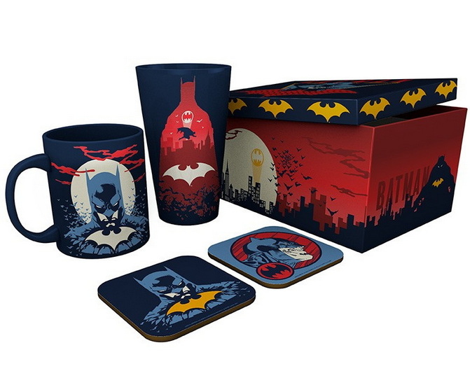 Coffret - Tasse , verre et sous-verre Batman
