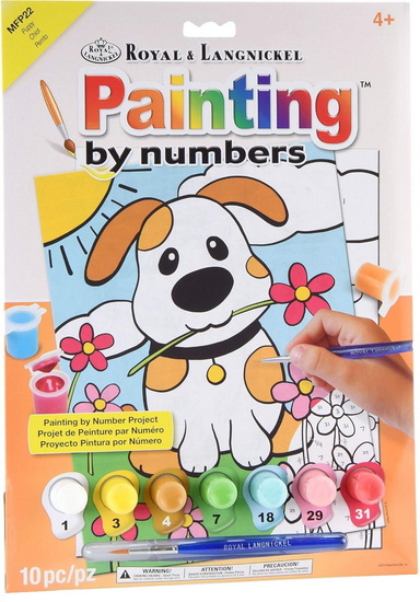 Peinture à numéro Chiot