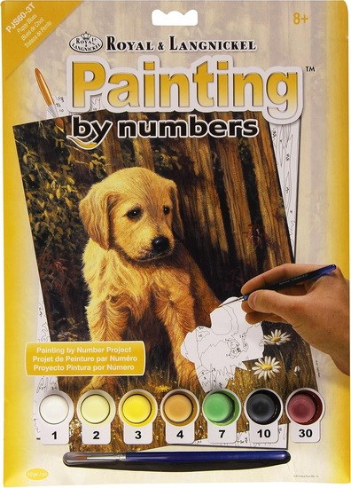 Peinture à numéro Chiot piteux