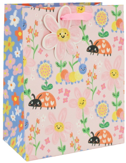 Sac petit coccinelles et fleurs