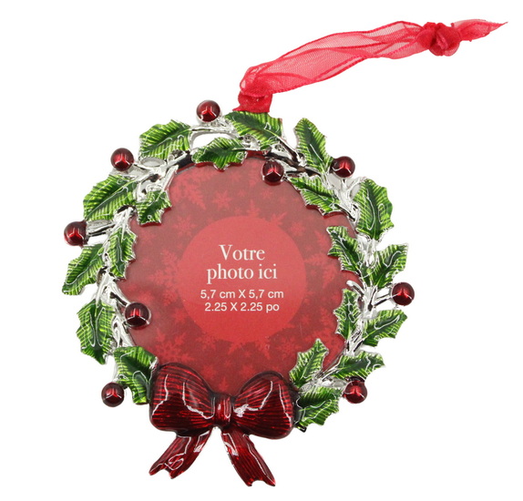 Ornement mini cadre couronne