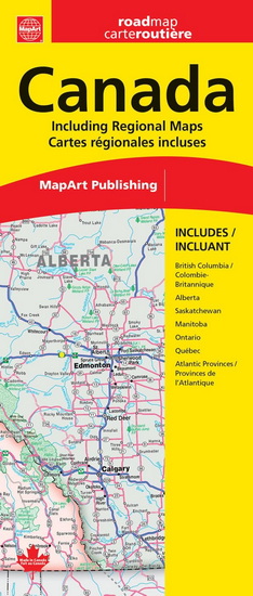 Carte du Canada Road map - COLLECTIF