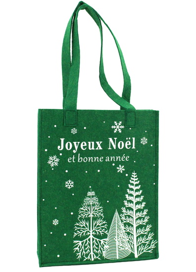 Moyen sac vert sapins