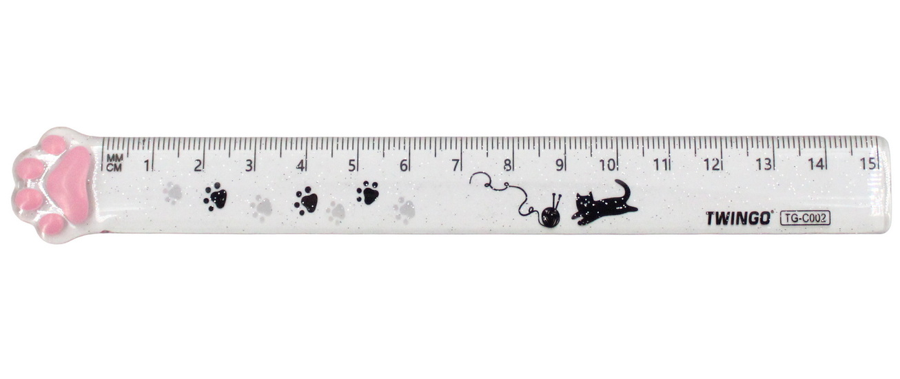 Règle 15cm patte de chat