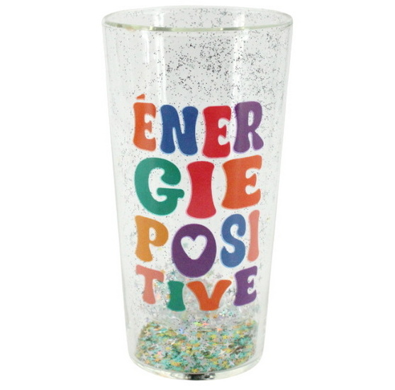 Verre double paroi confettis - Énergie positive