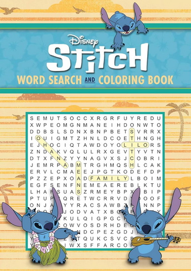 Disney Stitch Word Search and Coloring Book - COLLECTIF