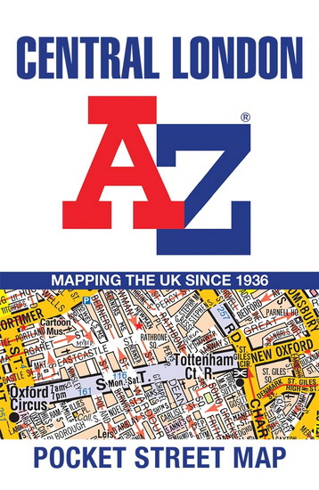 Central London A-Z Pocket Street Map - COLLECTIF