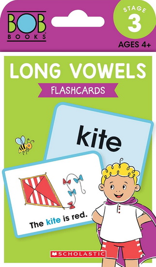 Bob Books - Long Vowels Flashcards | Phonics, Ages 4 and up, Kindergarten (Stage 3: Developing Reader) - COLLECTIF