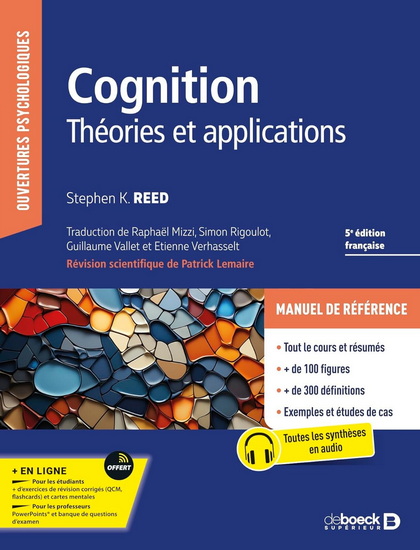 Cognition : théories et applications 5e éd. - STEFEN K REED