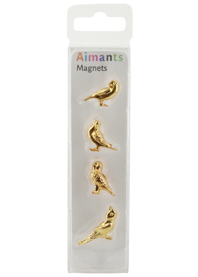 Ens. 4 aimants Oiseaux