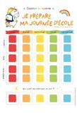 Semainier Gaston la licorne : Je prépare ma journée d'école - AURÉLIE CHIEN CHOW CHINE