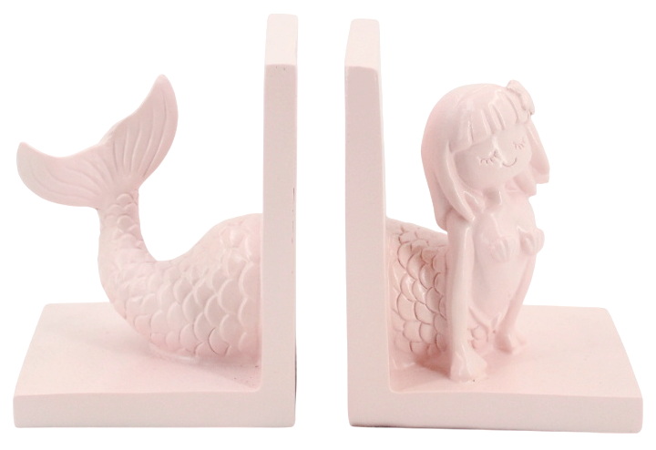 Appuis-livres sirene mauve