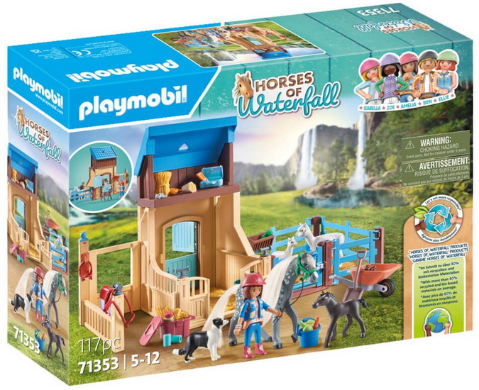Amelia et Whisper avec box pour chevaux