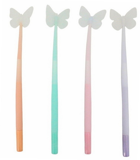 Stylo gel Papillons 4AS