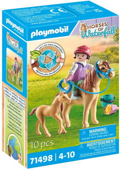 Enfant avec poneys