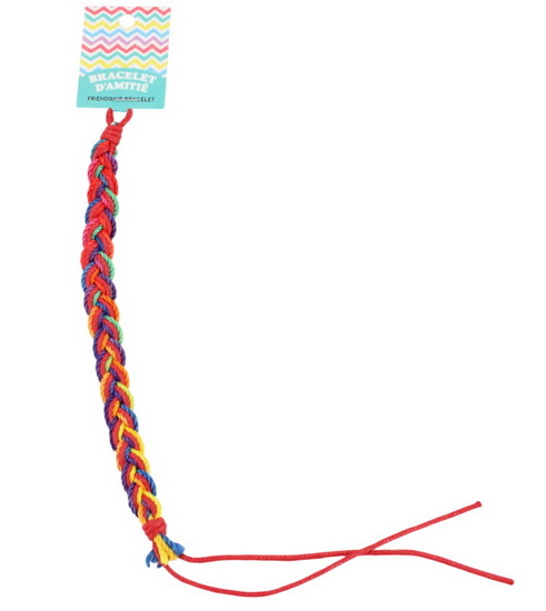 Bracelet d&#39;amitié tresse multicolore AS