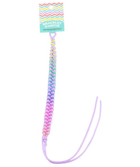 Bracelet d&#39;amitié tresse fluo AS
