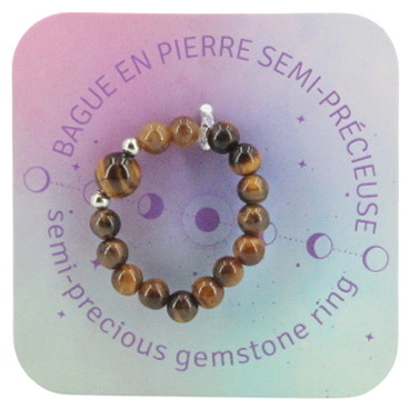 Bague billes de pierre AS