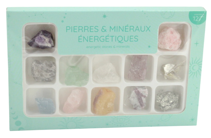 Collection de pierres et minéraux